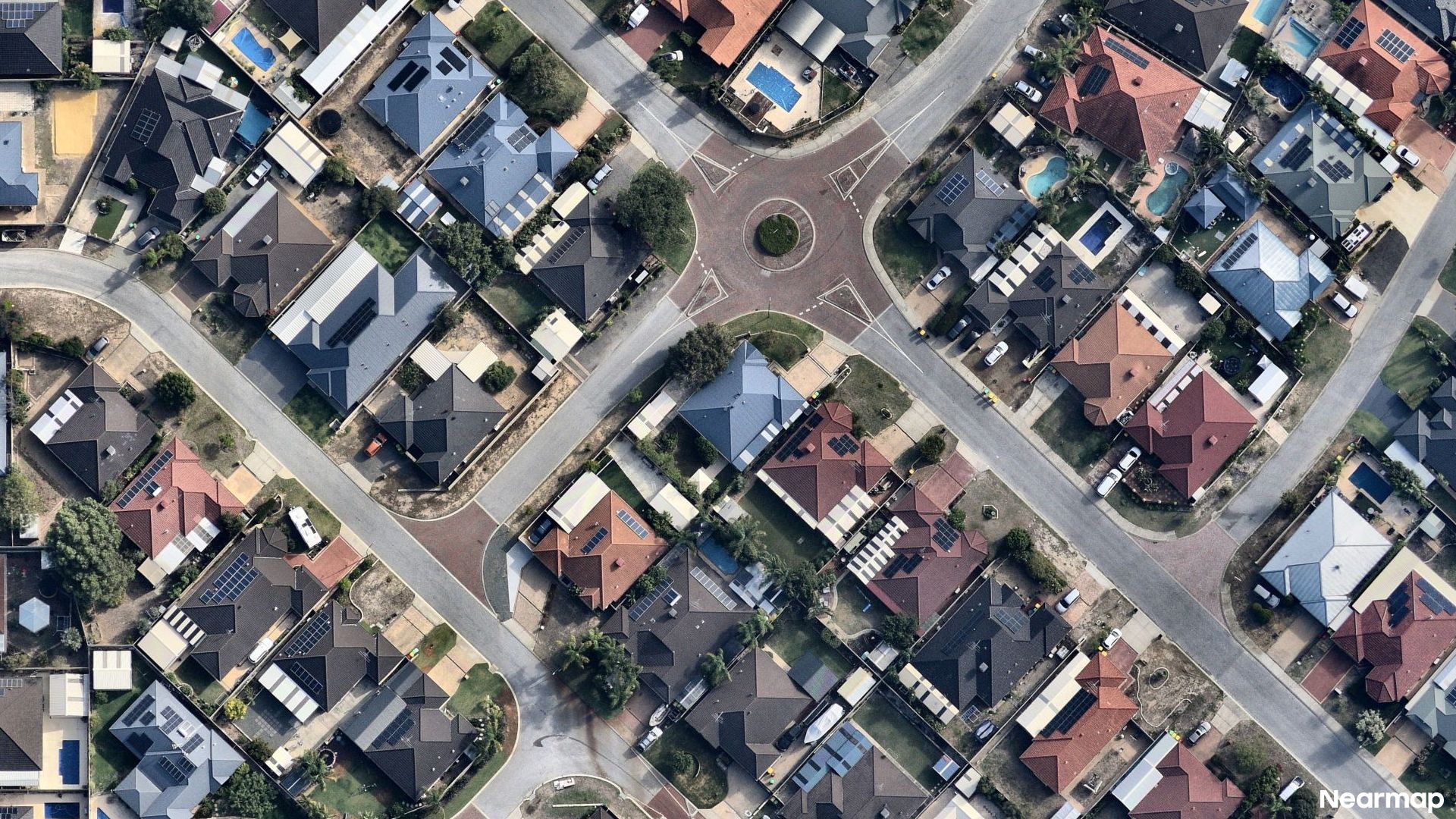 Vertical aerial view