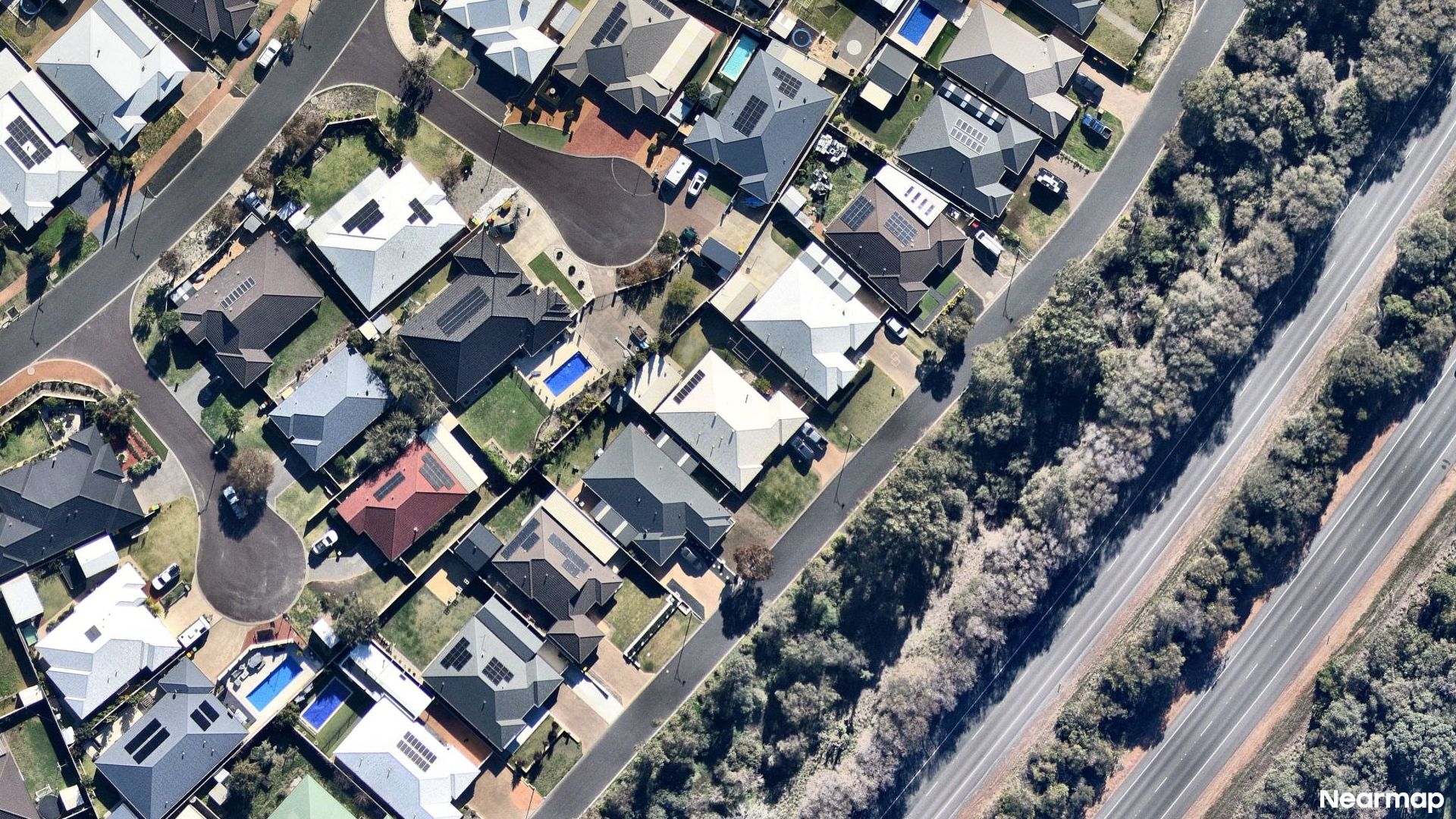 Vertical aerial view