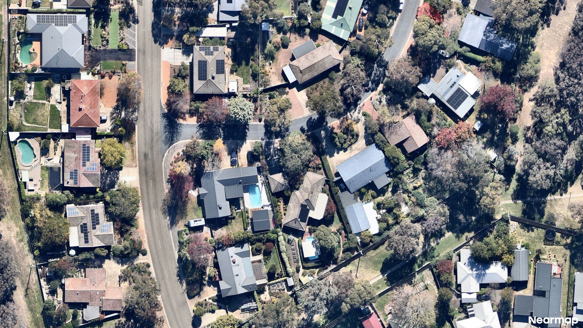 Vertical aerial view