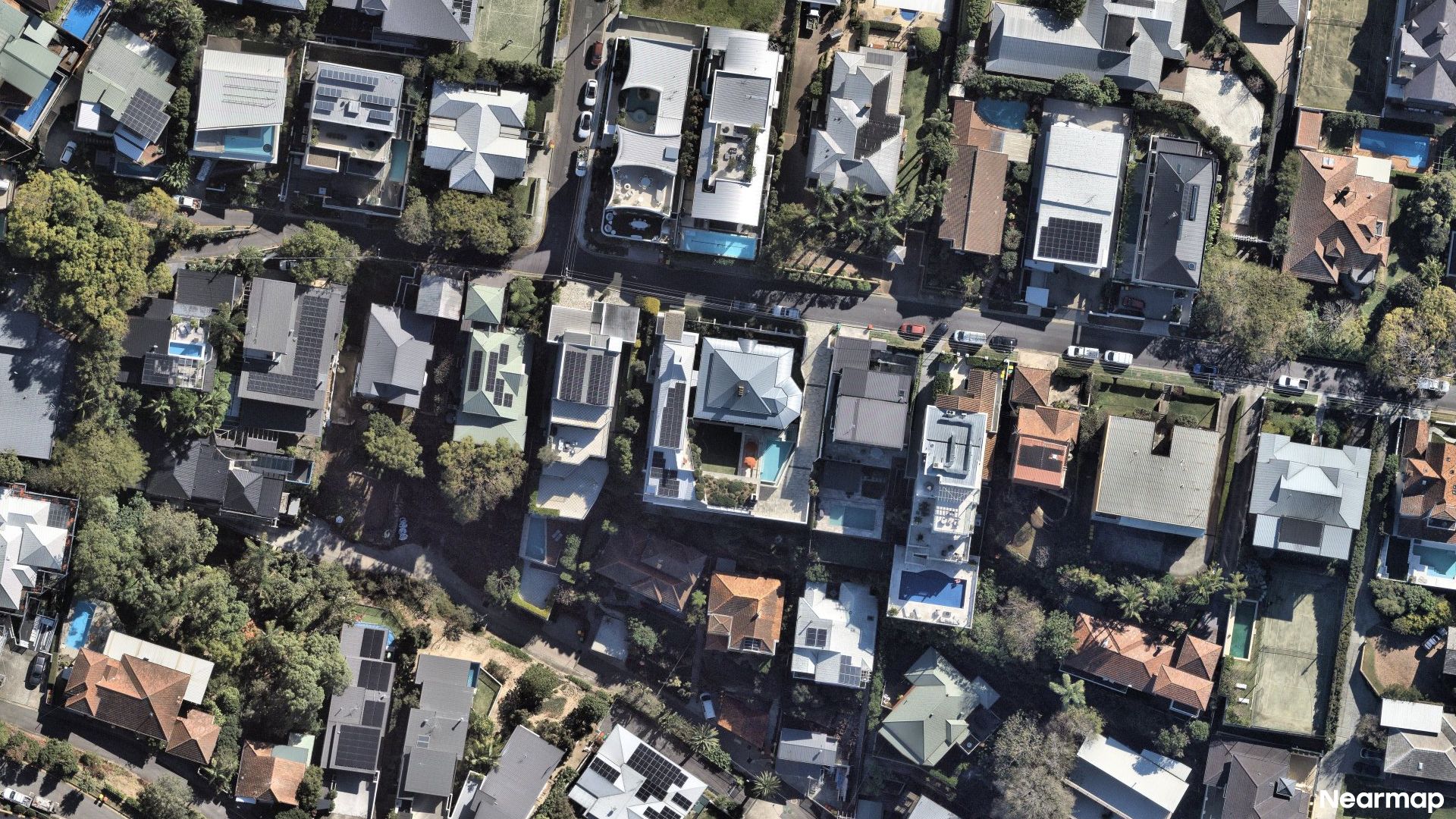 Vertical aerial view