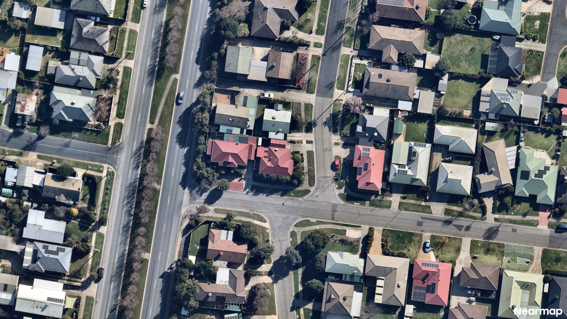 Vertical aerial view