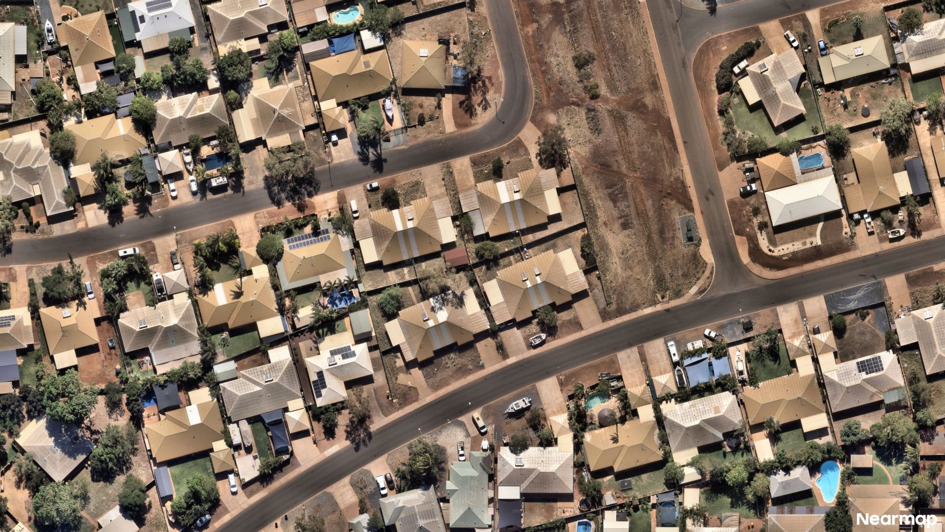 Vertical aerial view