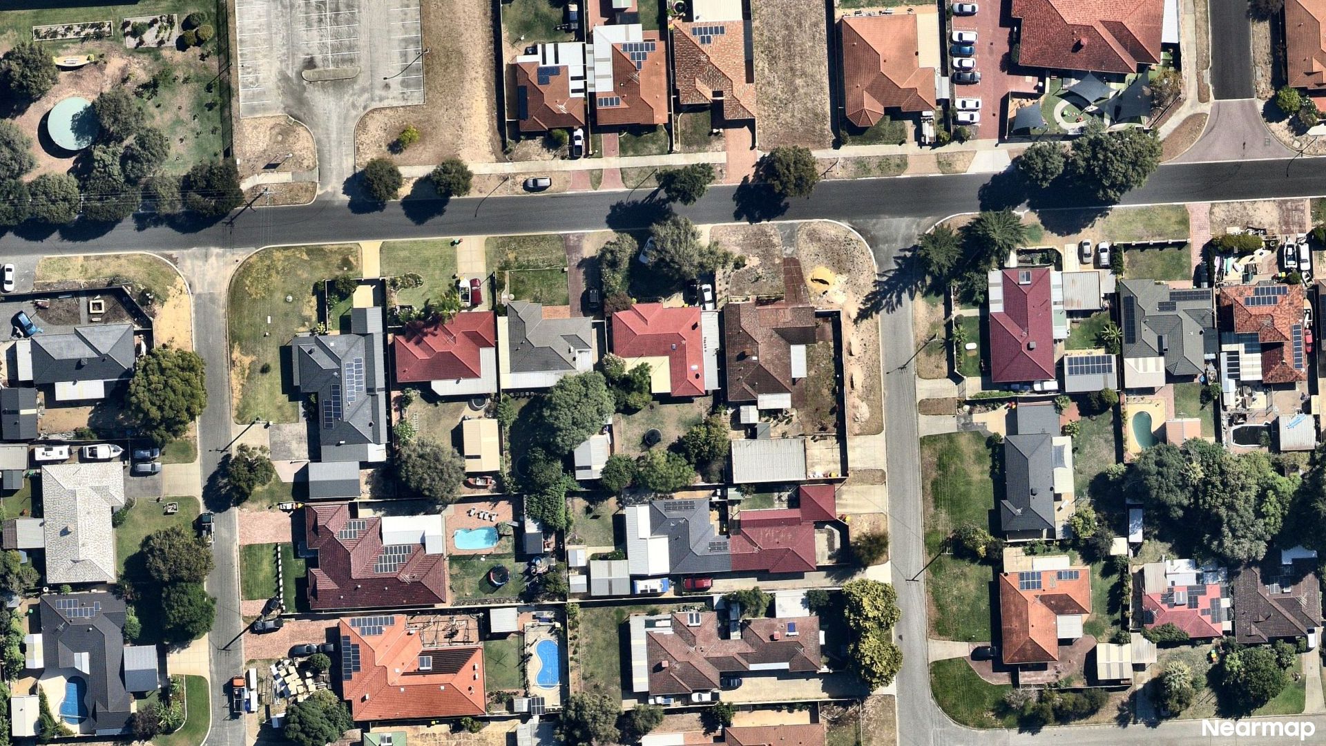 Vertical aerial view