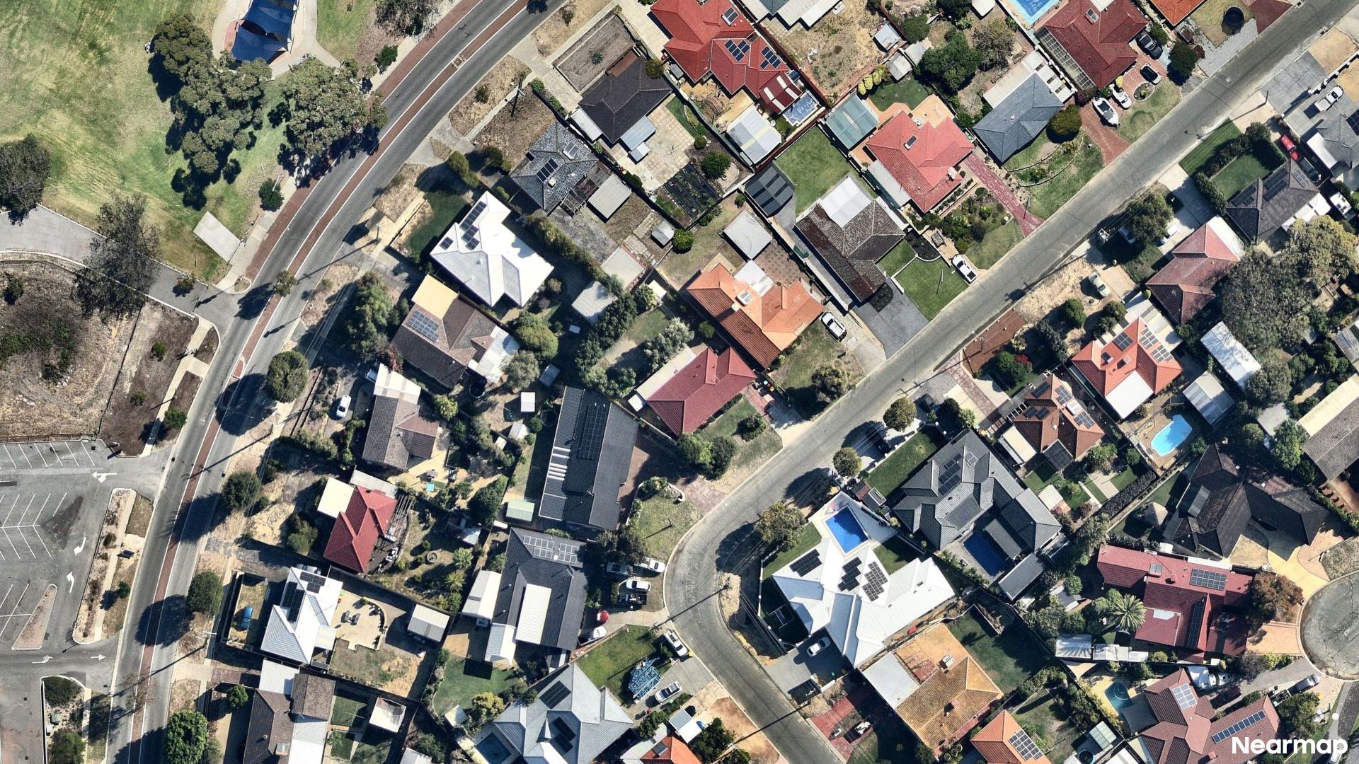 Vertical aerial view