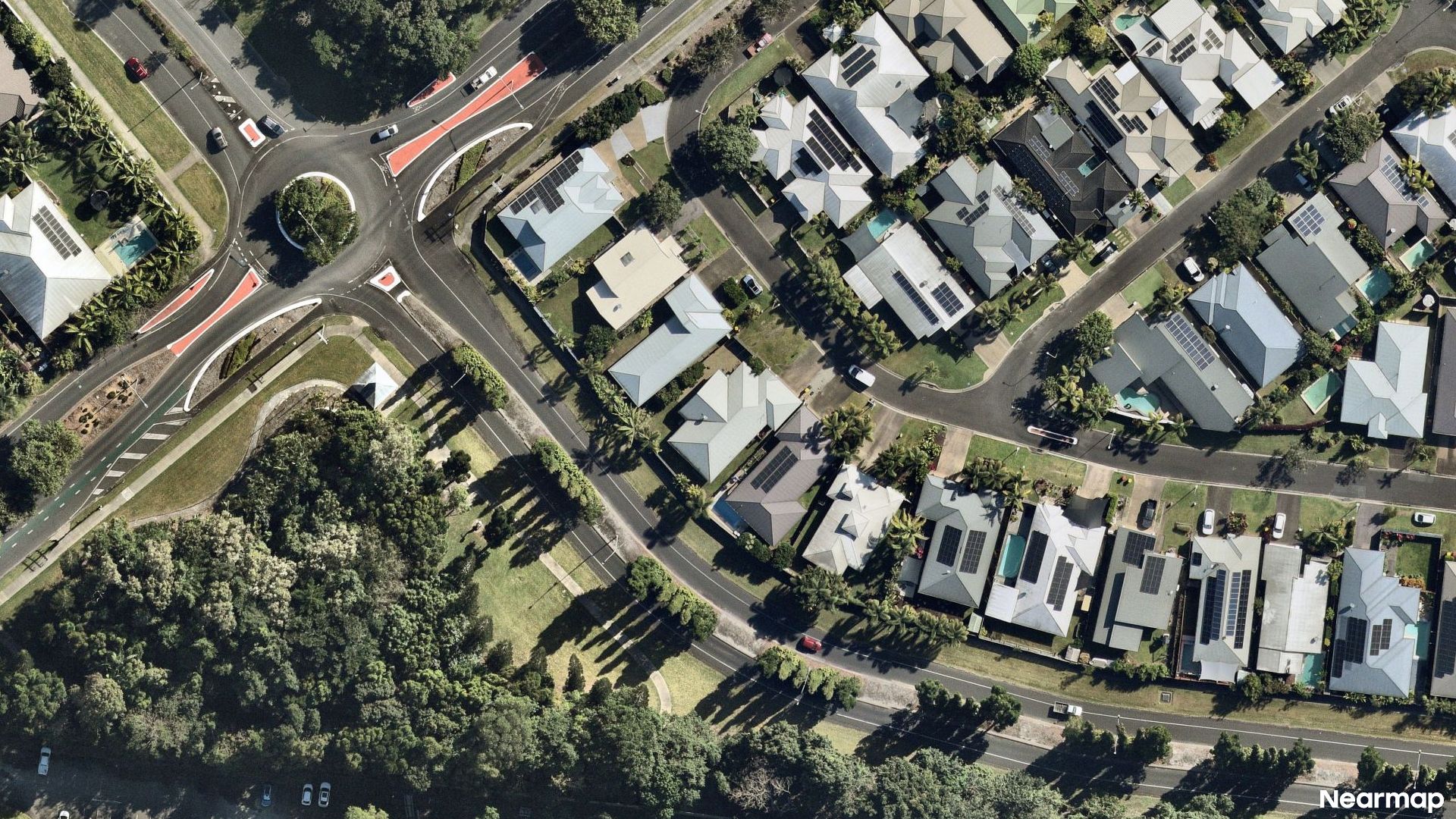 Vertical aerial view