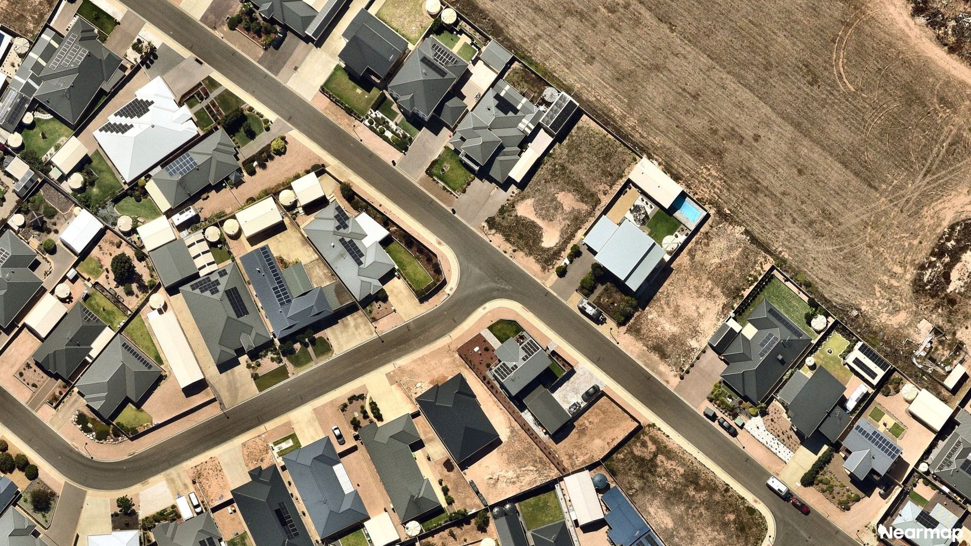 Vertical aerial view