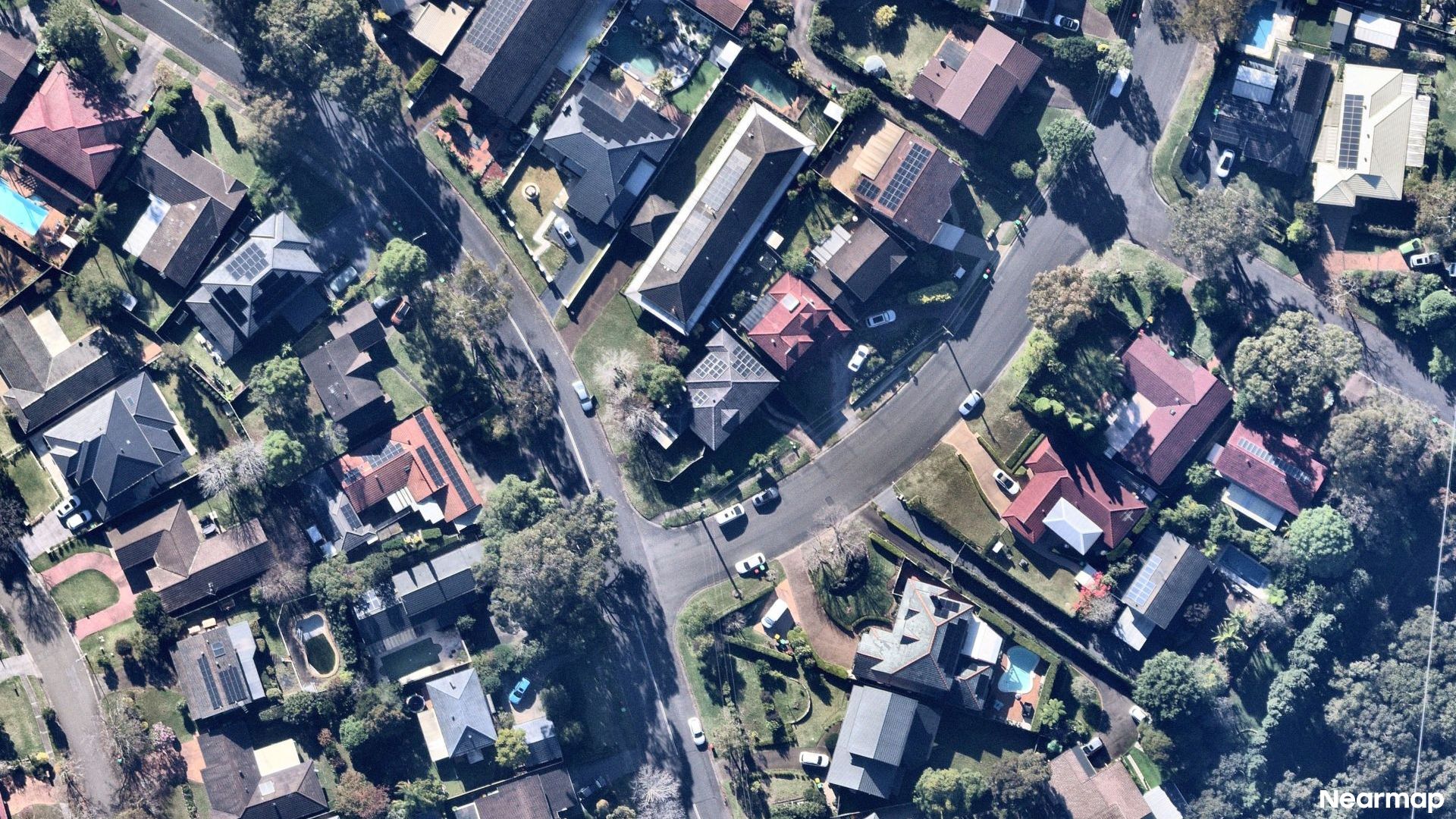 Vertical aerial view