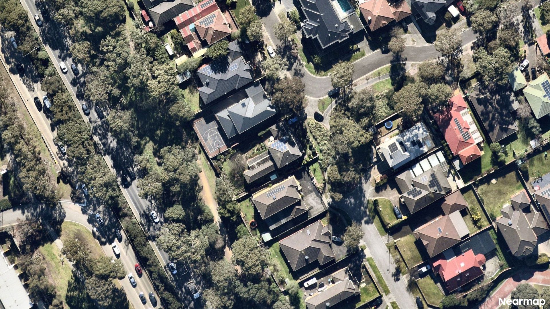 Vertical aerial view