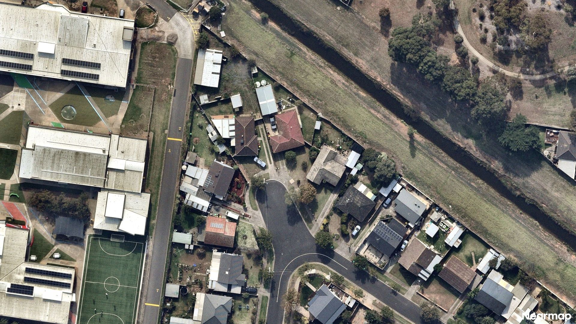 Vertical aerial view