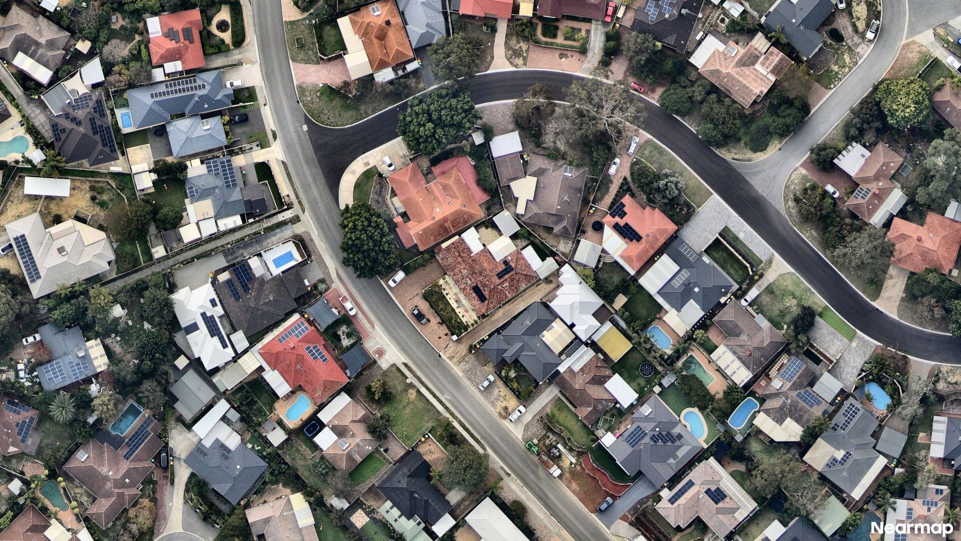 Vertical aerial view
