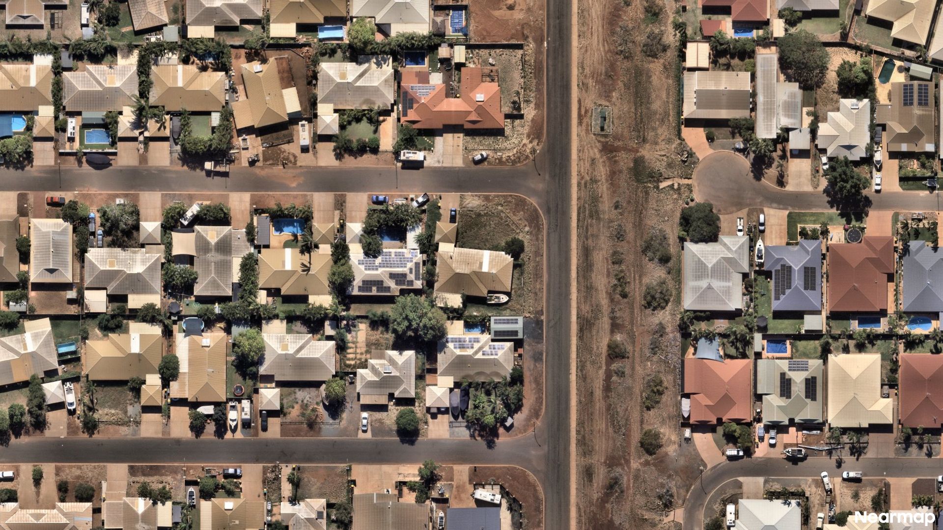 Vertical aerial view
