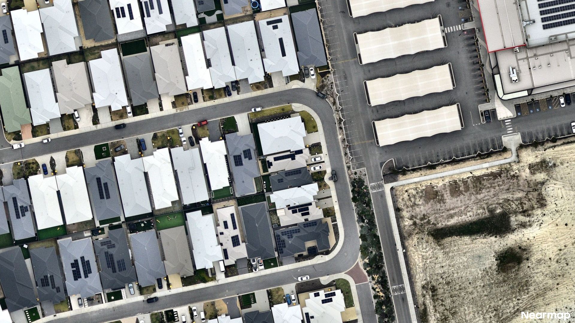Vertical aerial view
