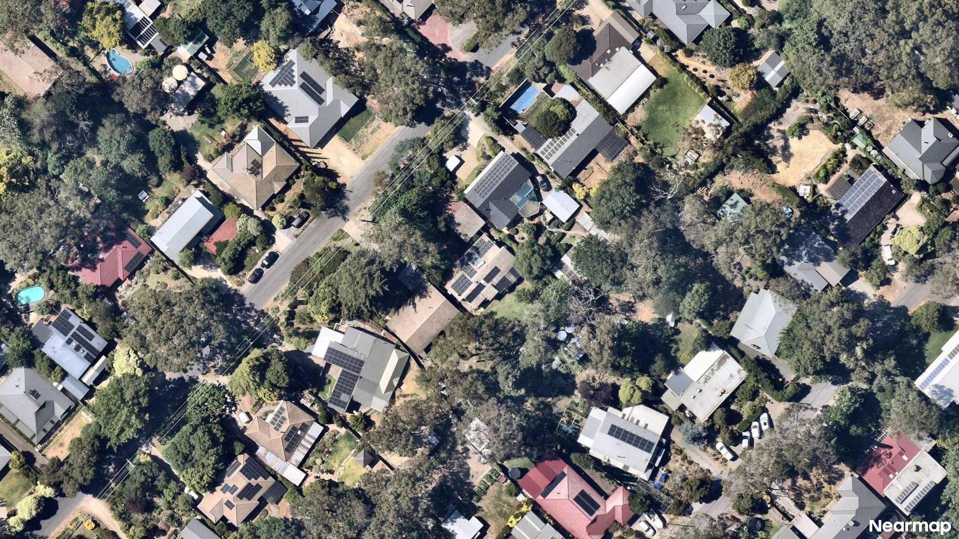 Vertical aerial view