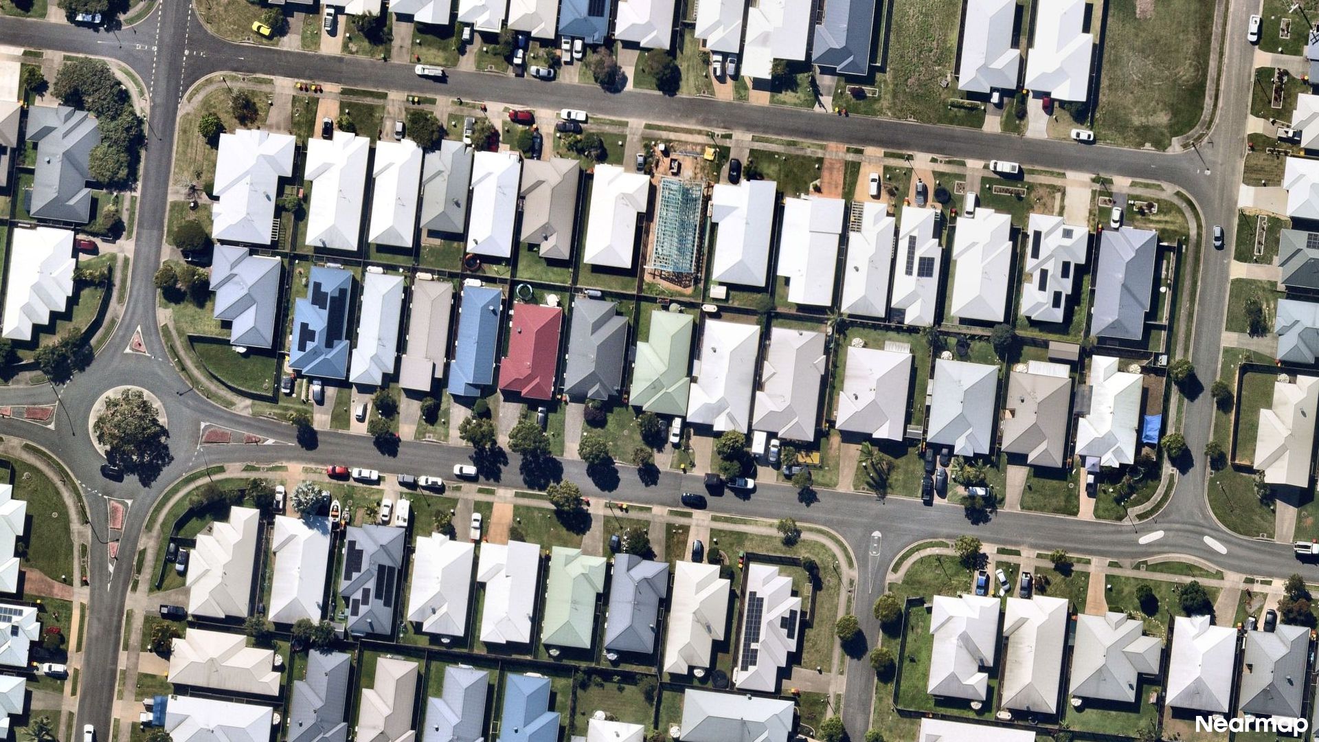 Vertical aerial view