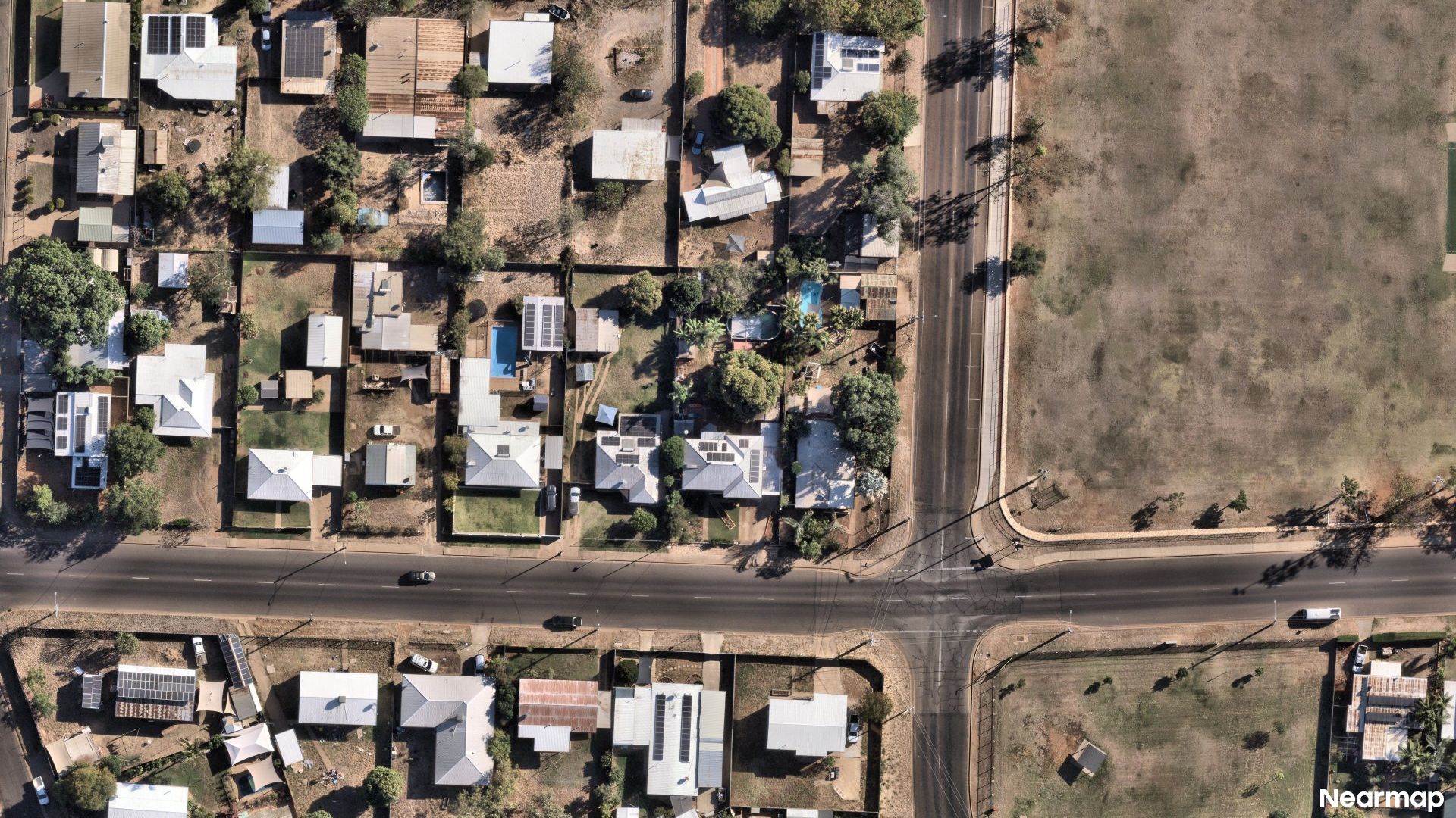 Vertical aerial view