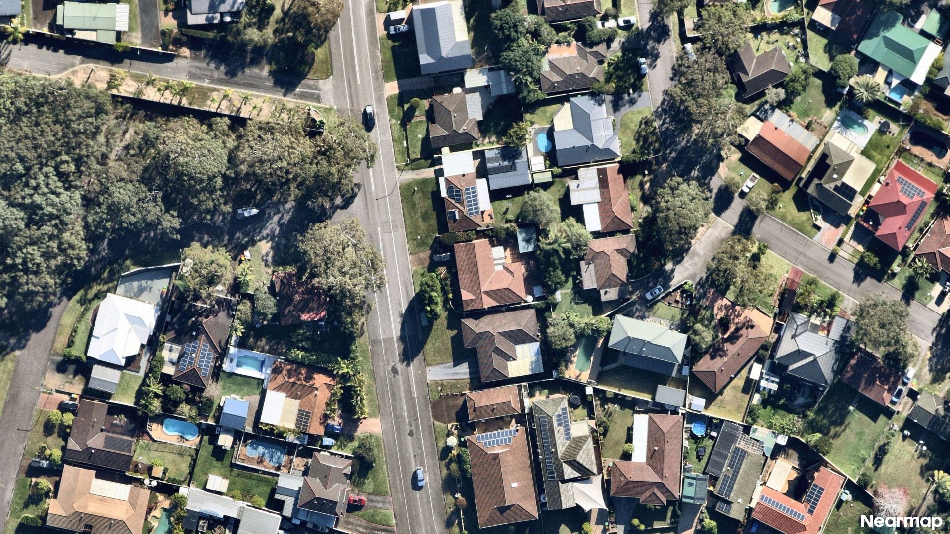 Vertical aerial view