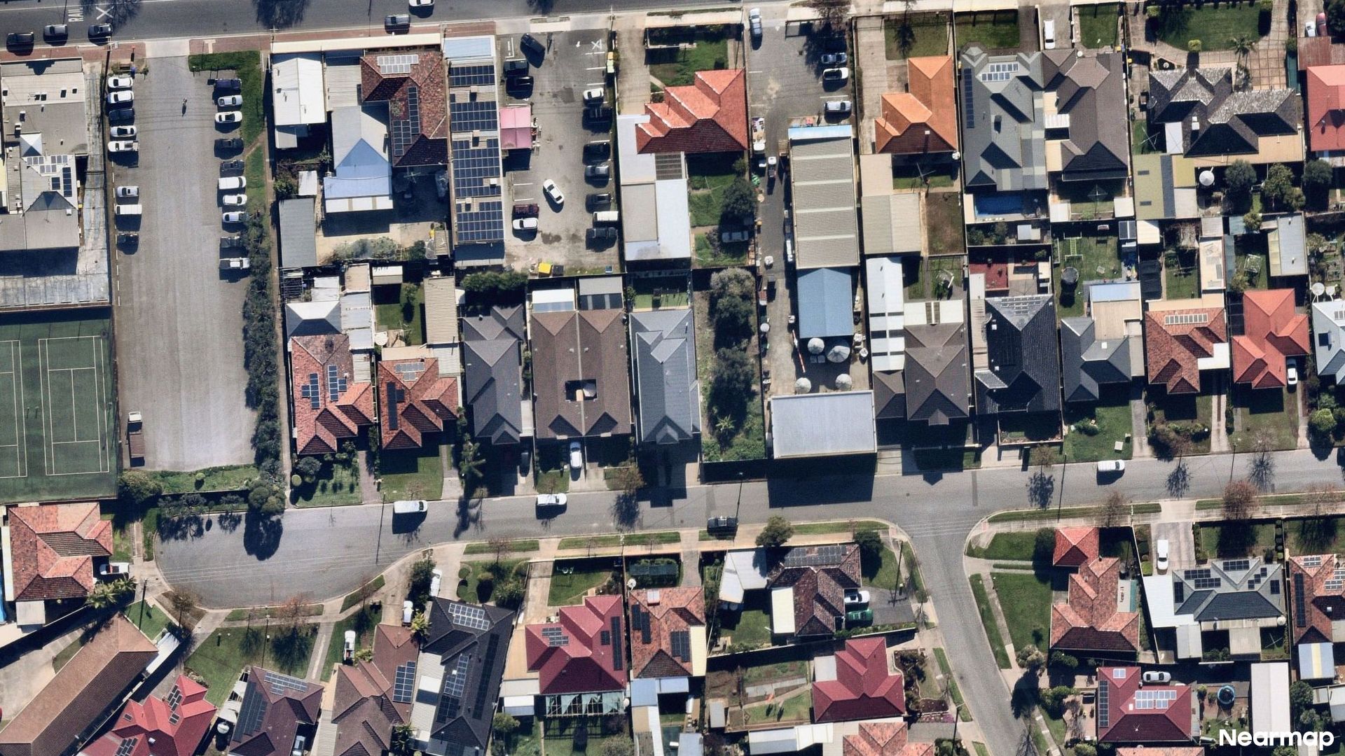 Vertical aerial view