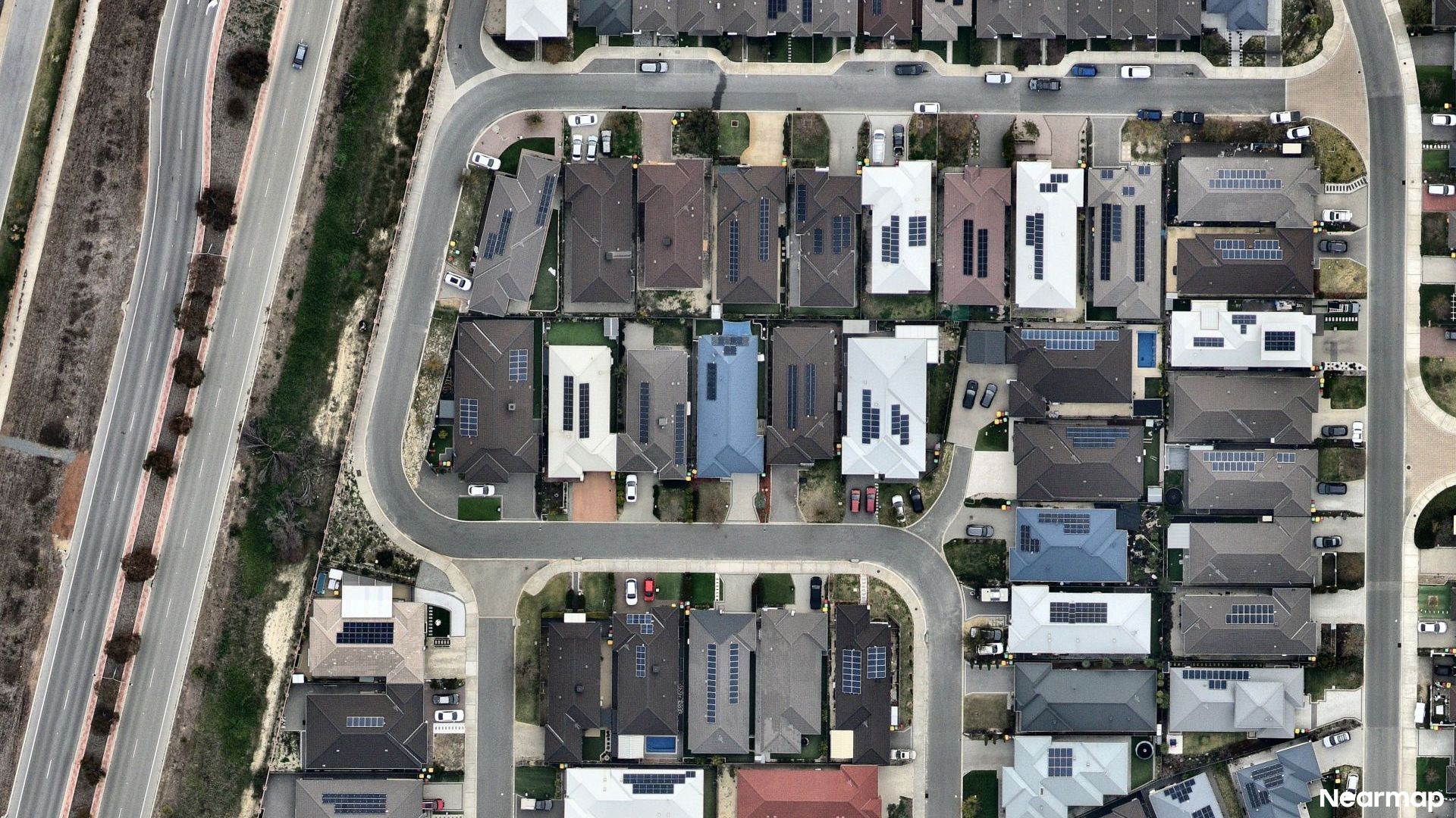 Vertical aerial view