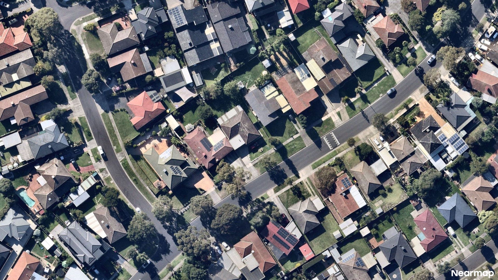 Vertical aerial view