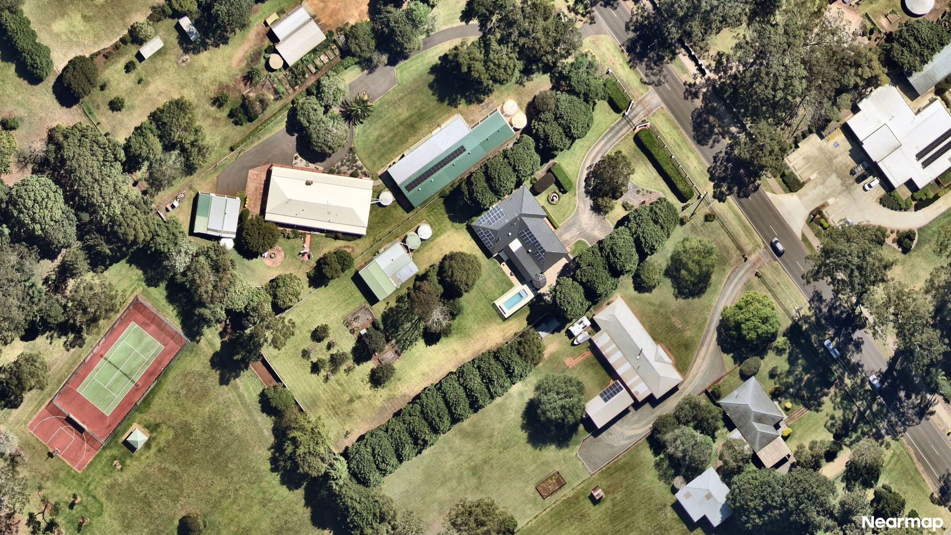 Vertical aerial view