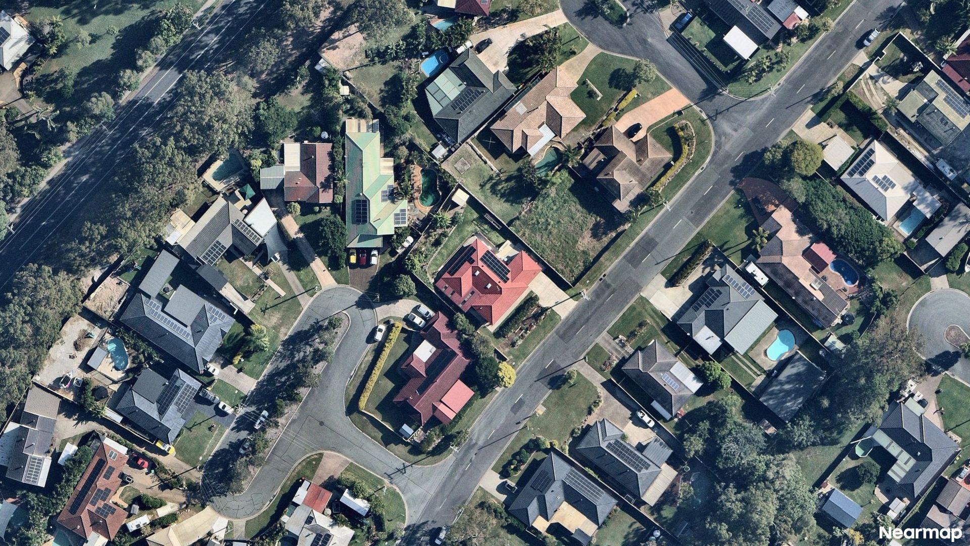 Vertical aerial view