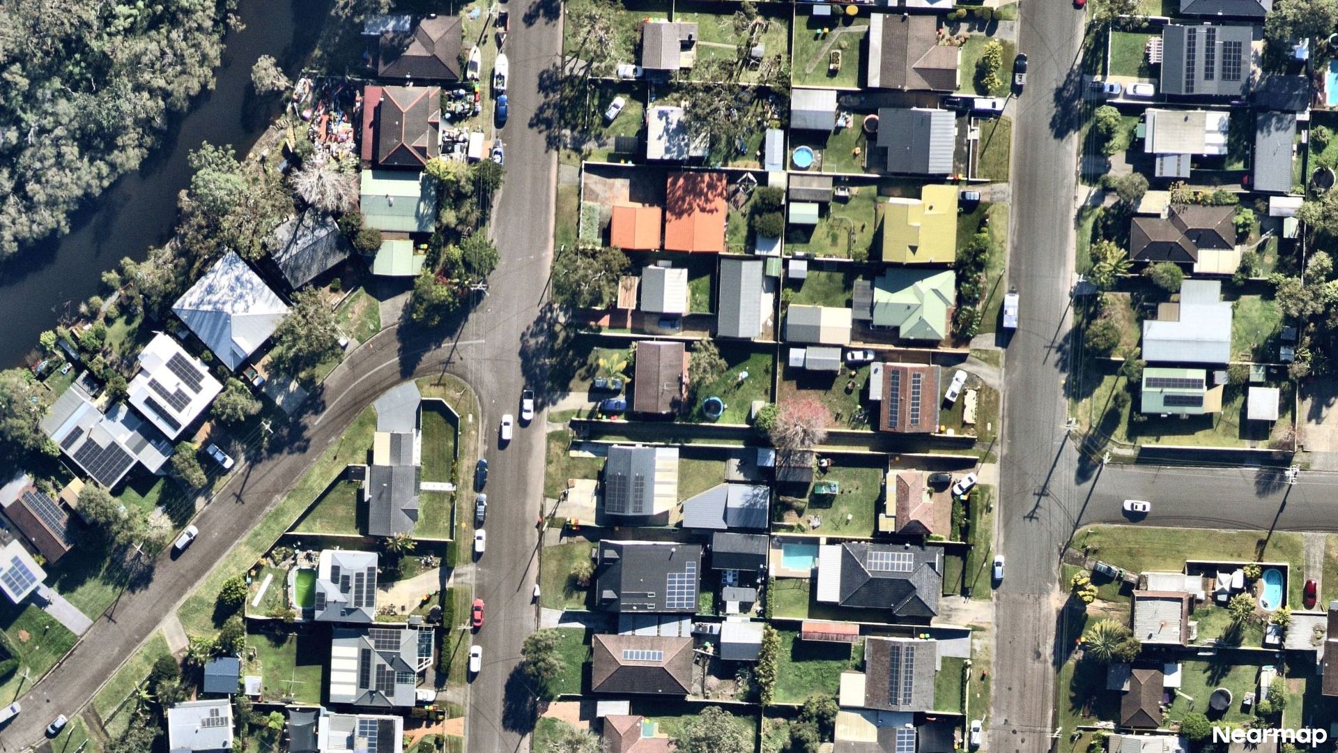 Vertical aerial view