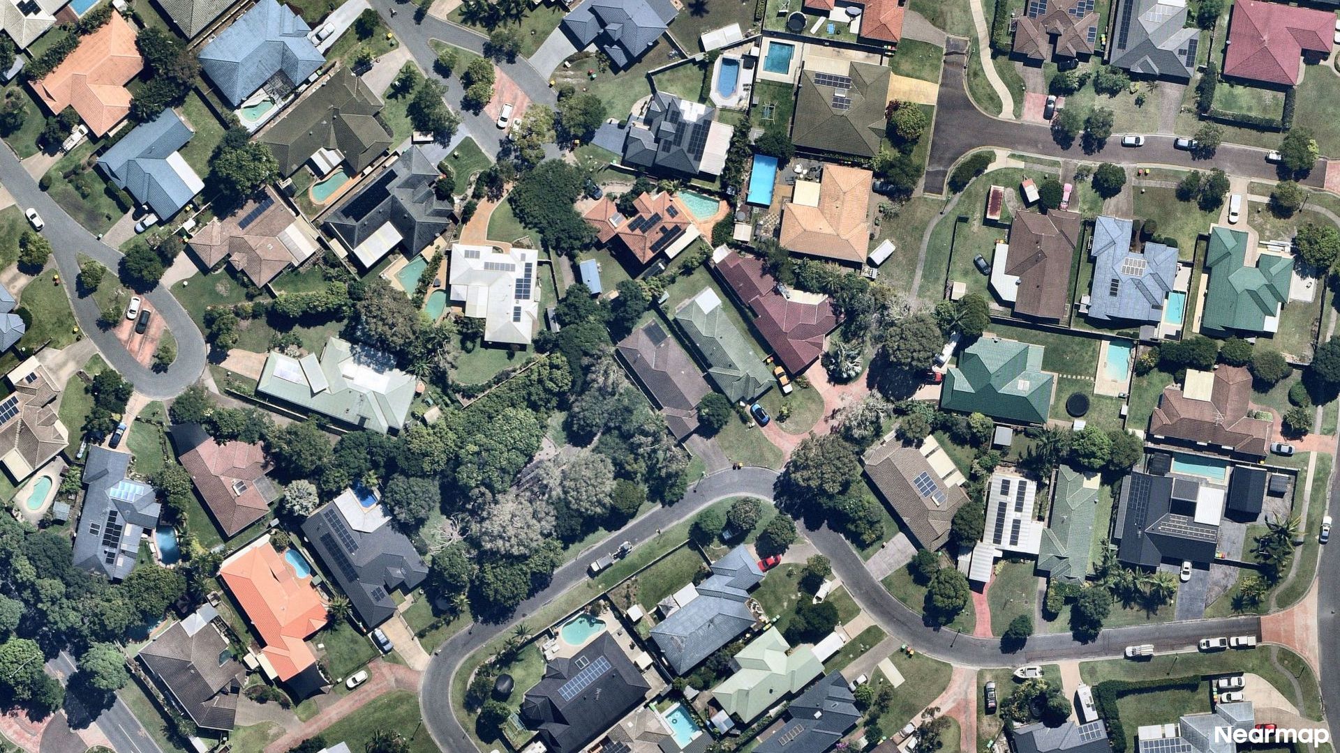 Vertical aerial view