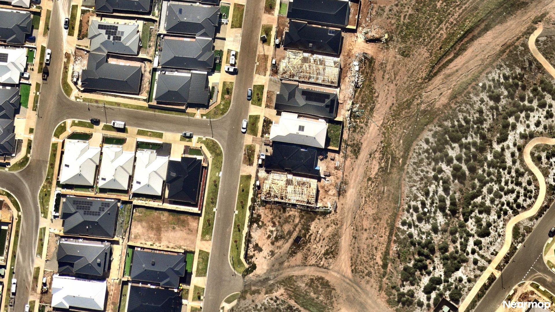 Vertical aerial view