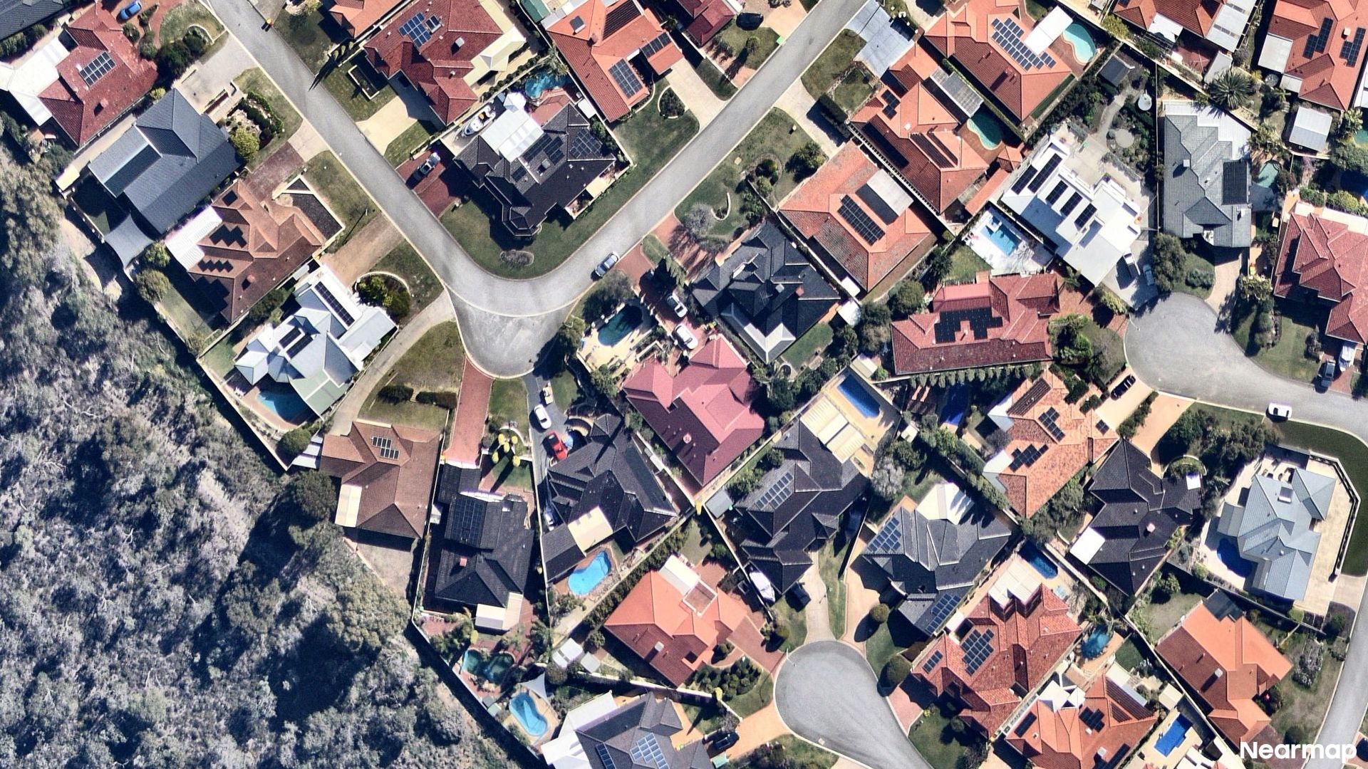 Vertical aerial view