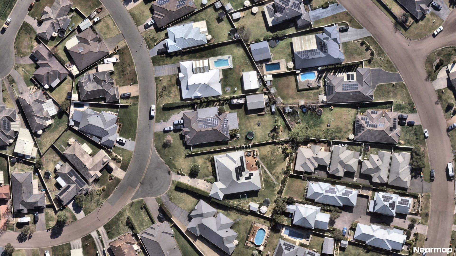 Vertical aerial view