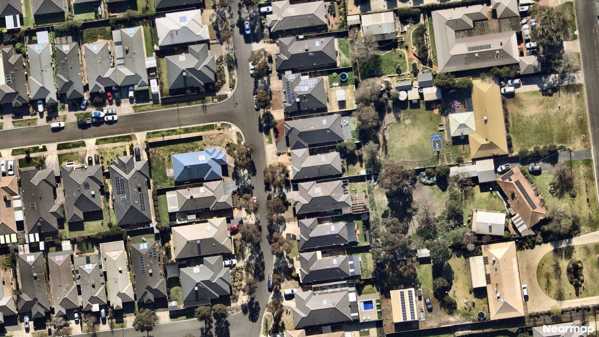 Vertical aerial view