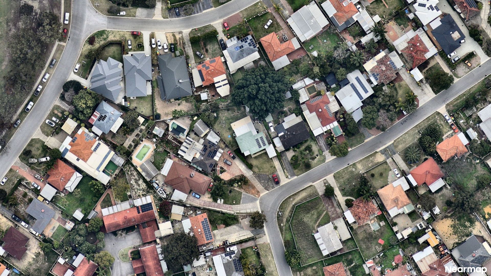 Vertical aerial view