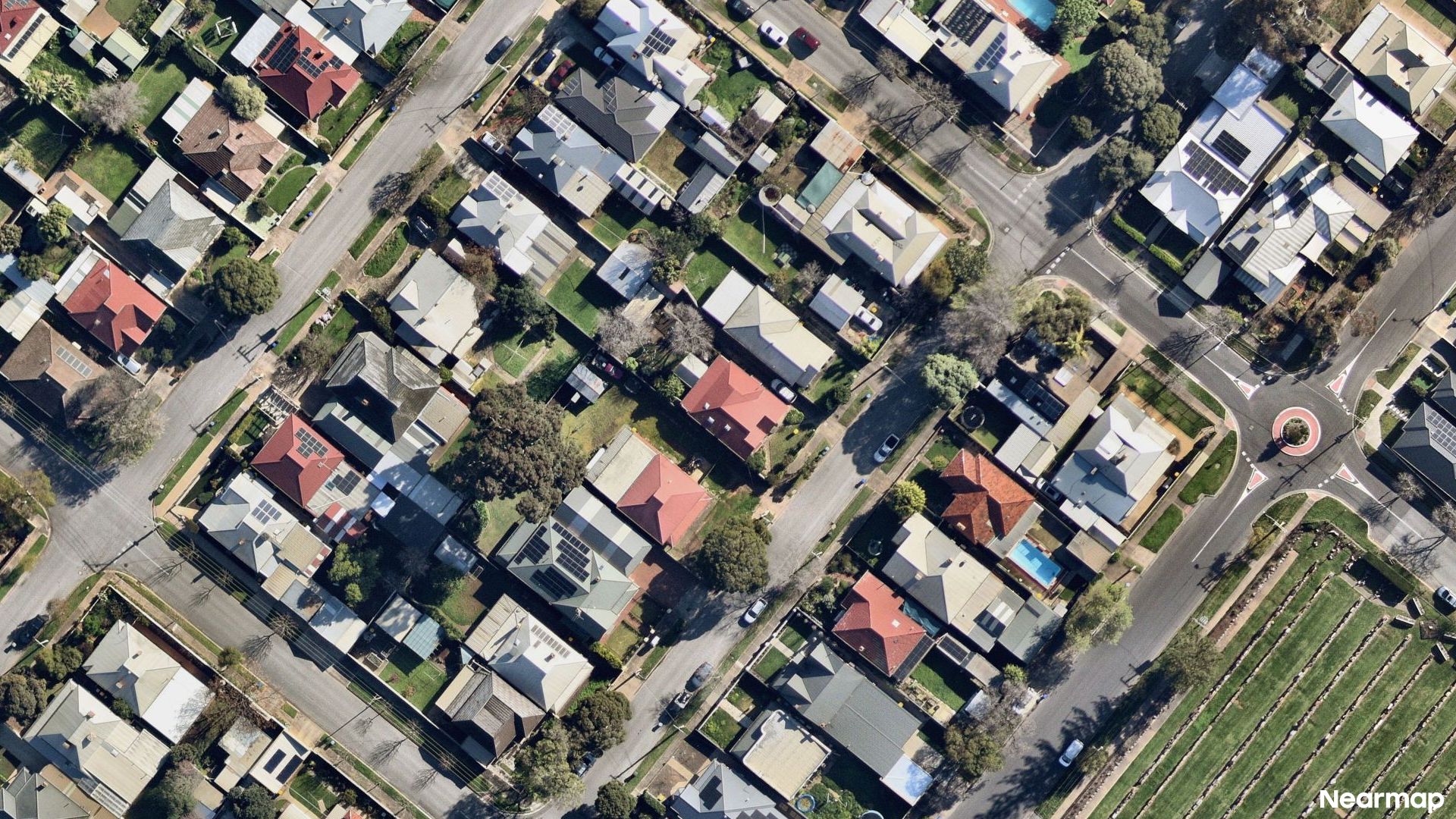 Vertical aerial view