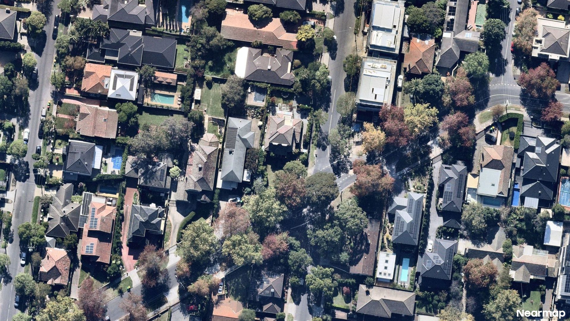 Vertical aerial view