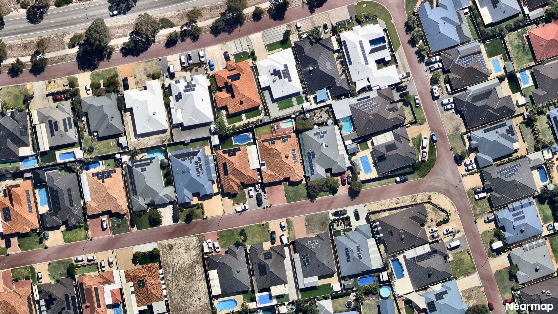 Vertical aerial view