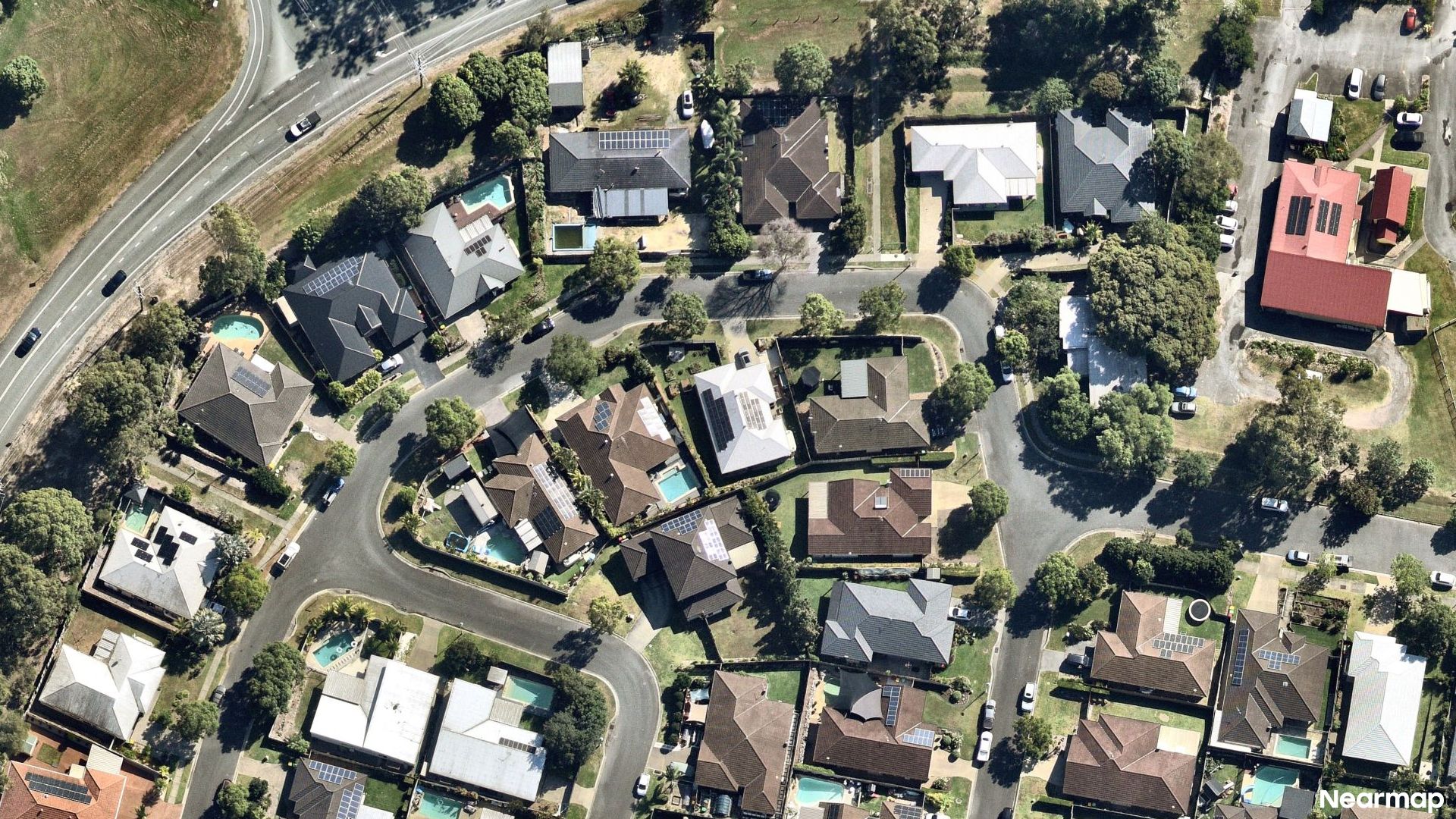 Vertical aerial view