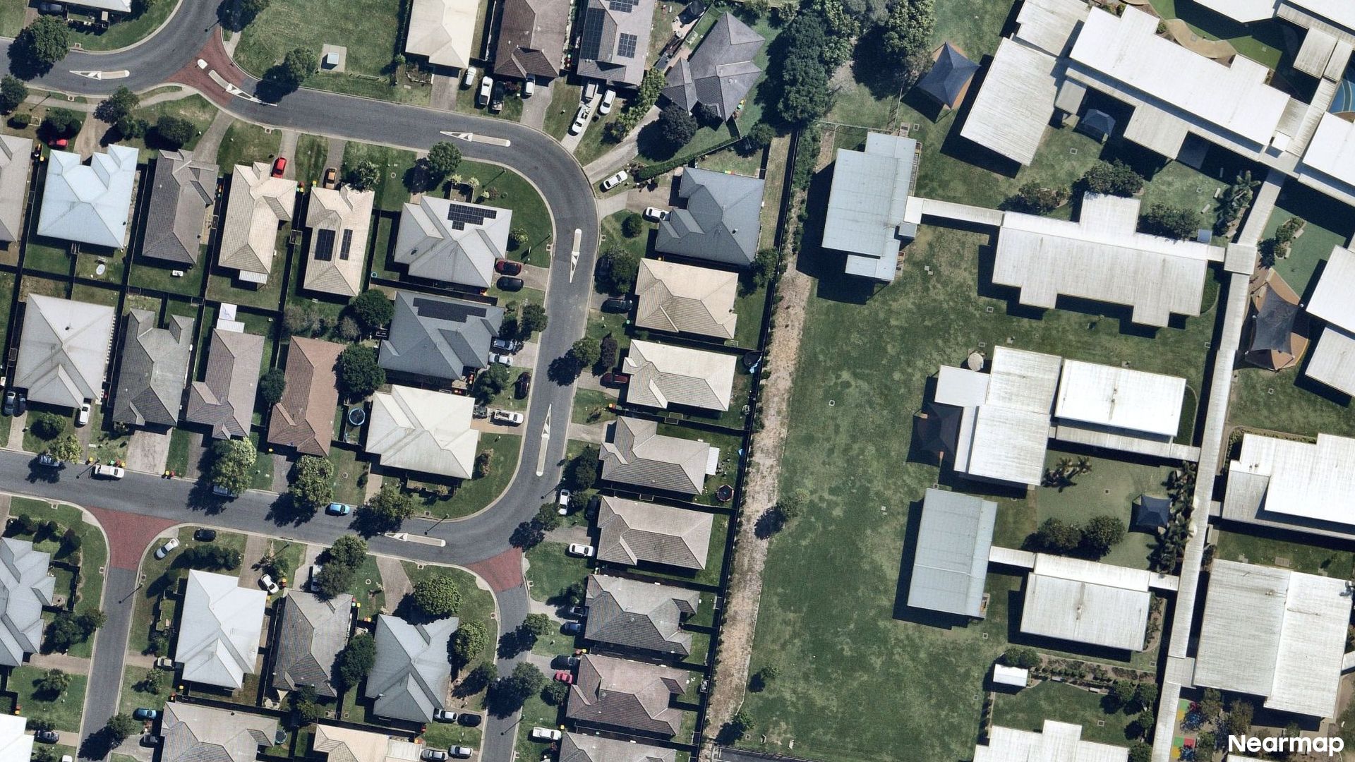 Vertical aerial view
