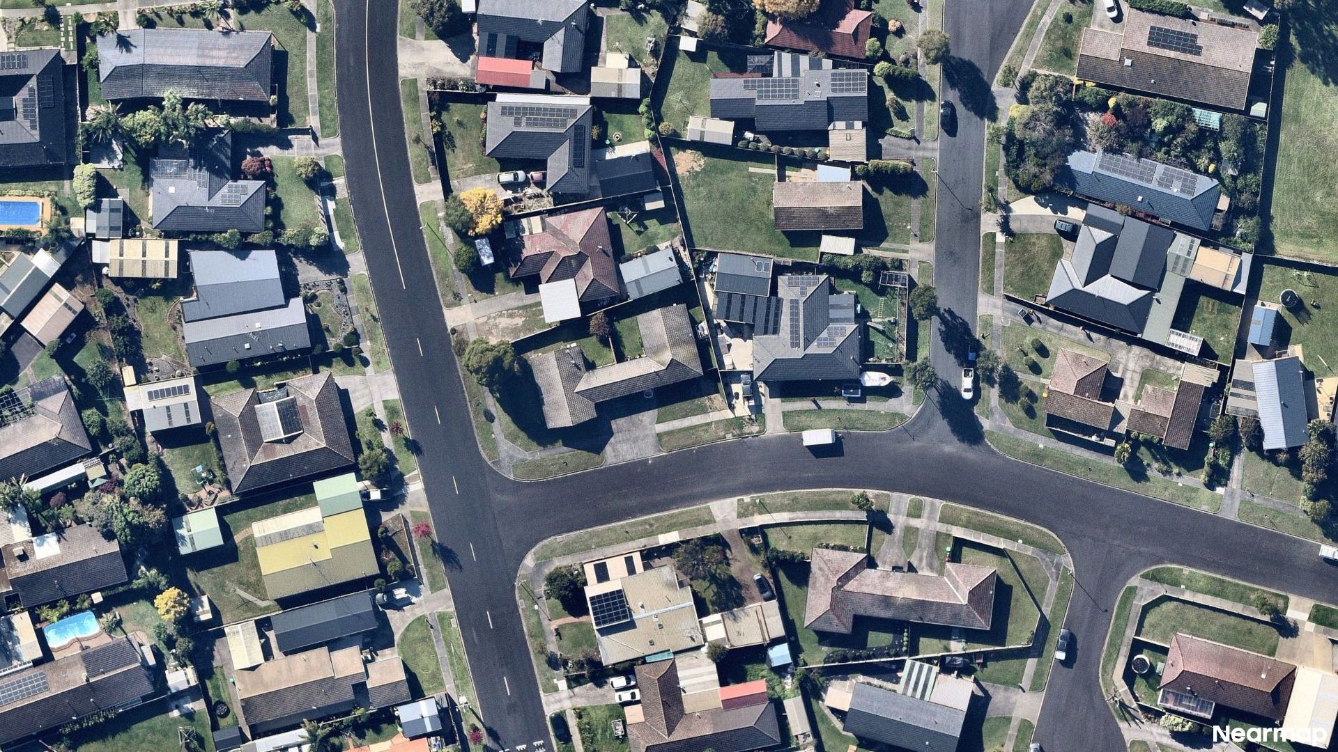 Vertical aerial view