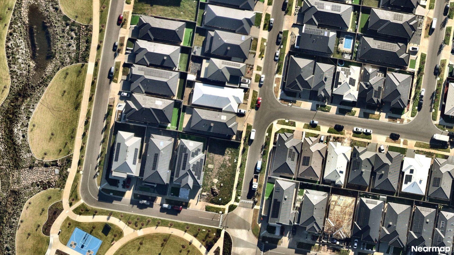 Vertical aerial view