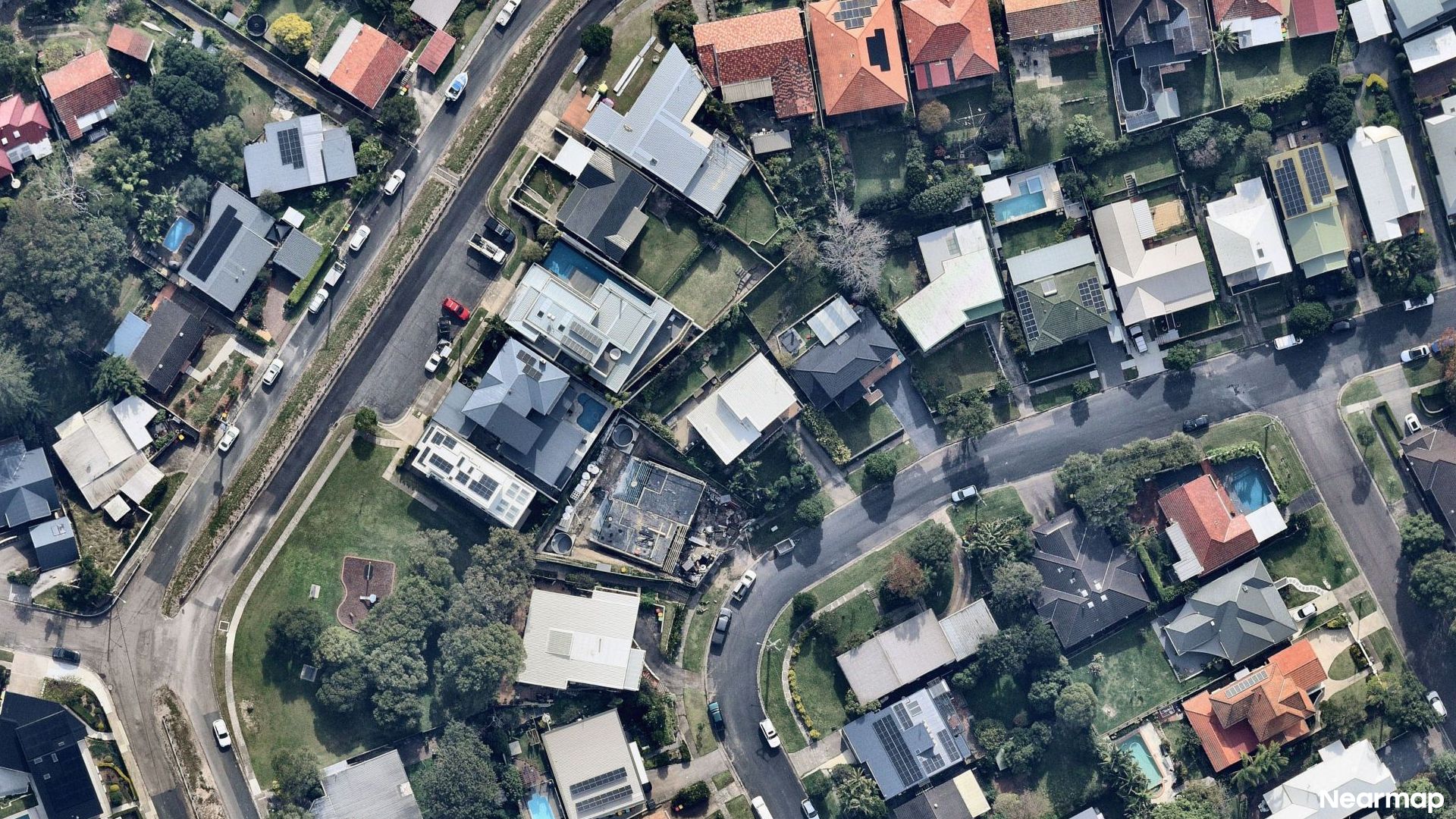Vertical aerial view