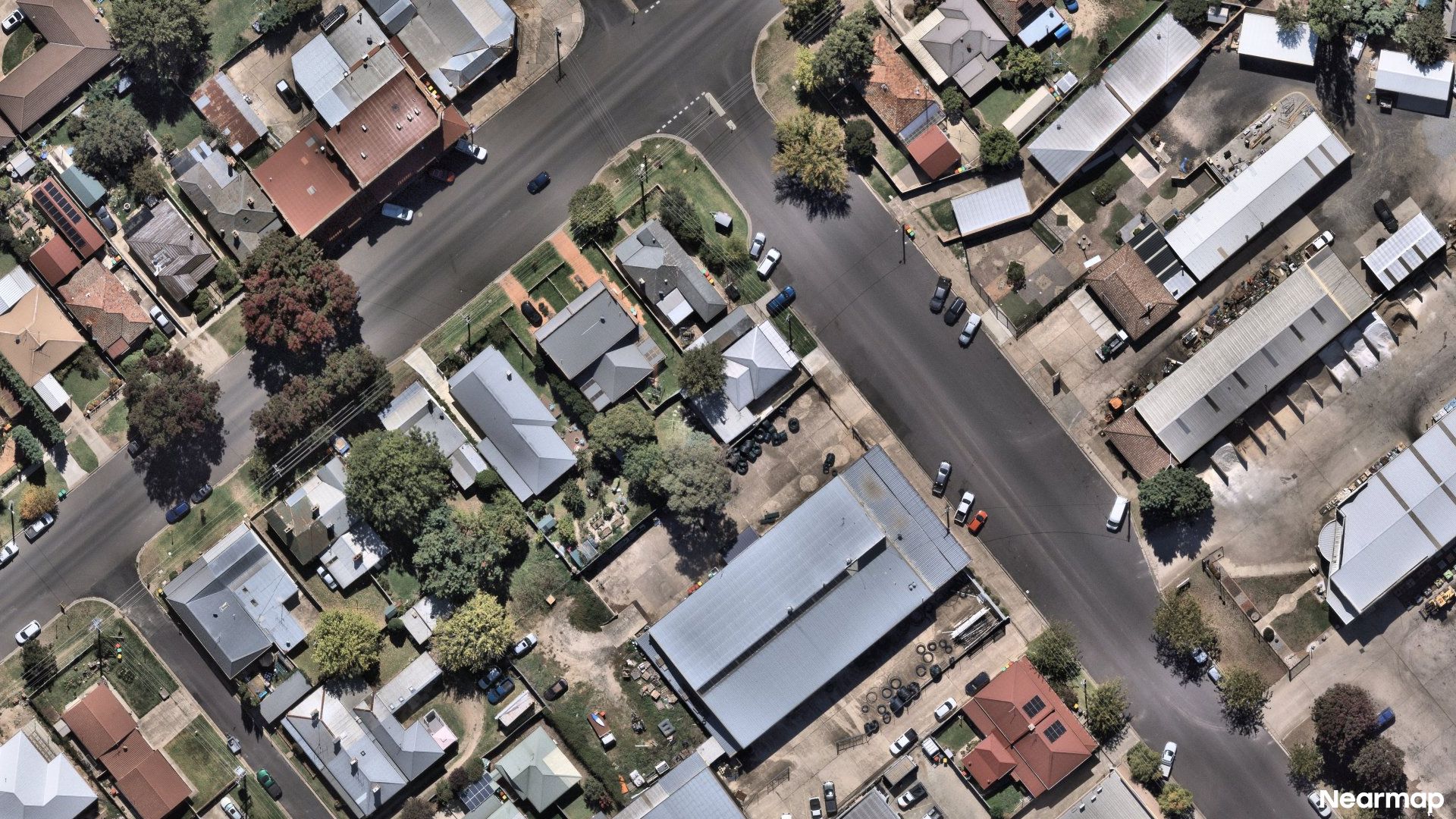 Vertical aerial view