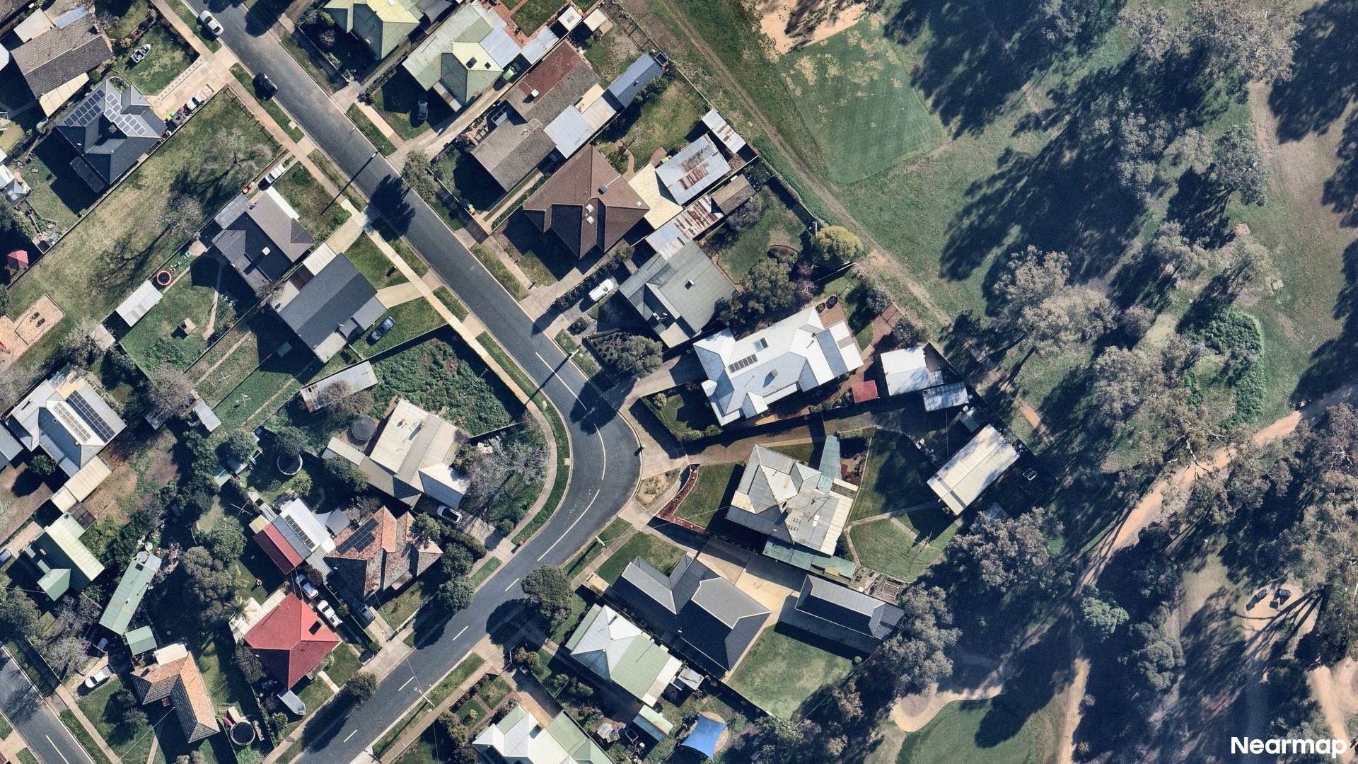 Vertical aerial view