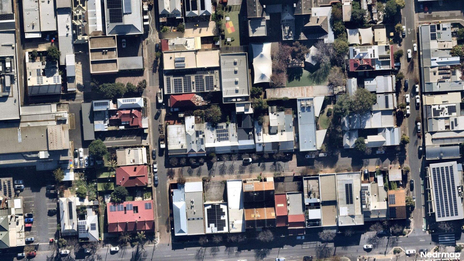 Vertical aerial view