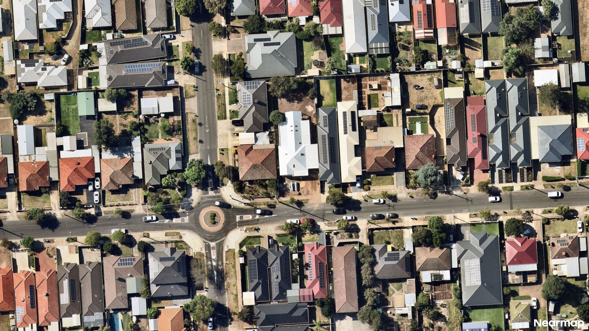 Vertical aerial view