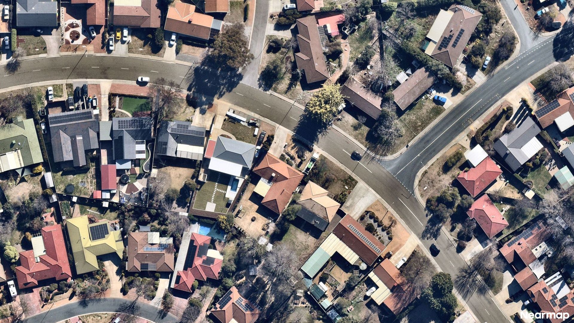 Vertical aerial view