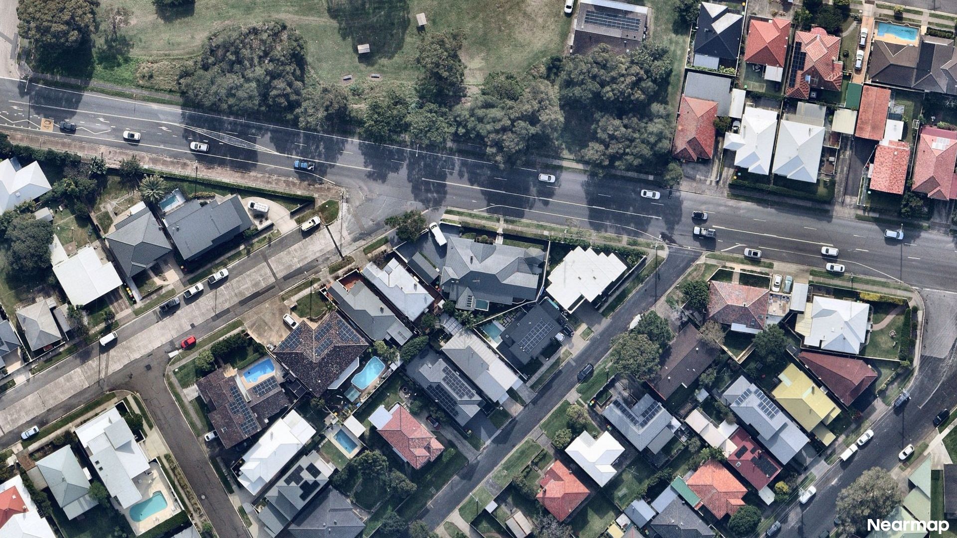 Vertical aerial view