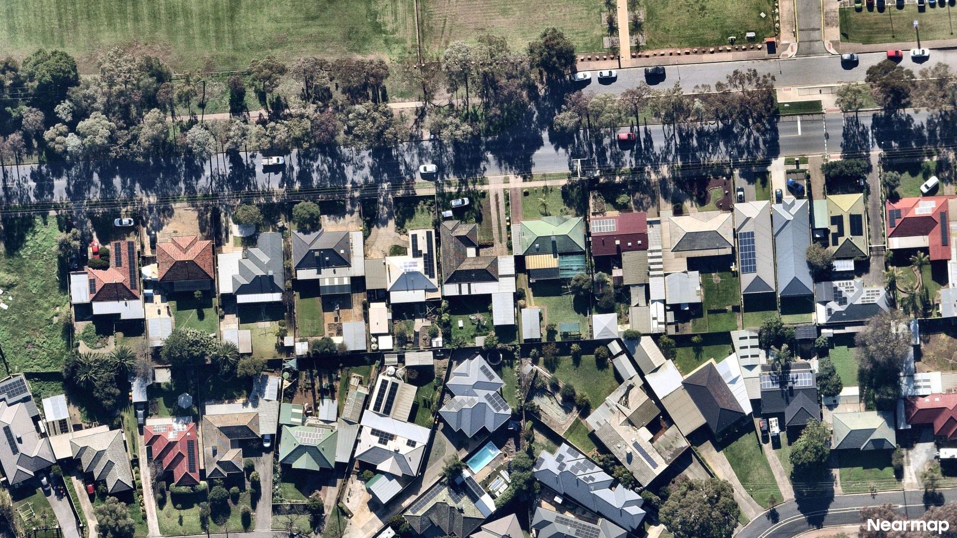 Vertical aerial view