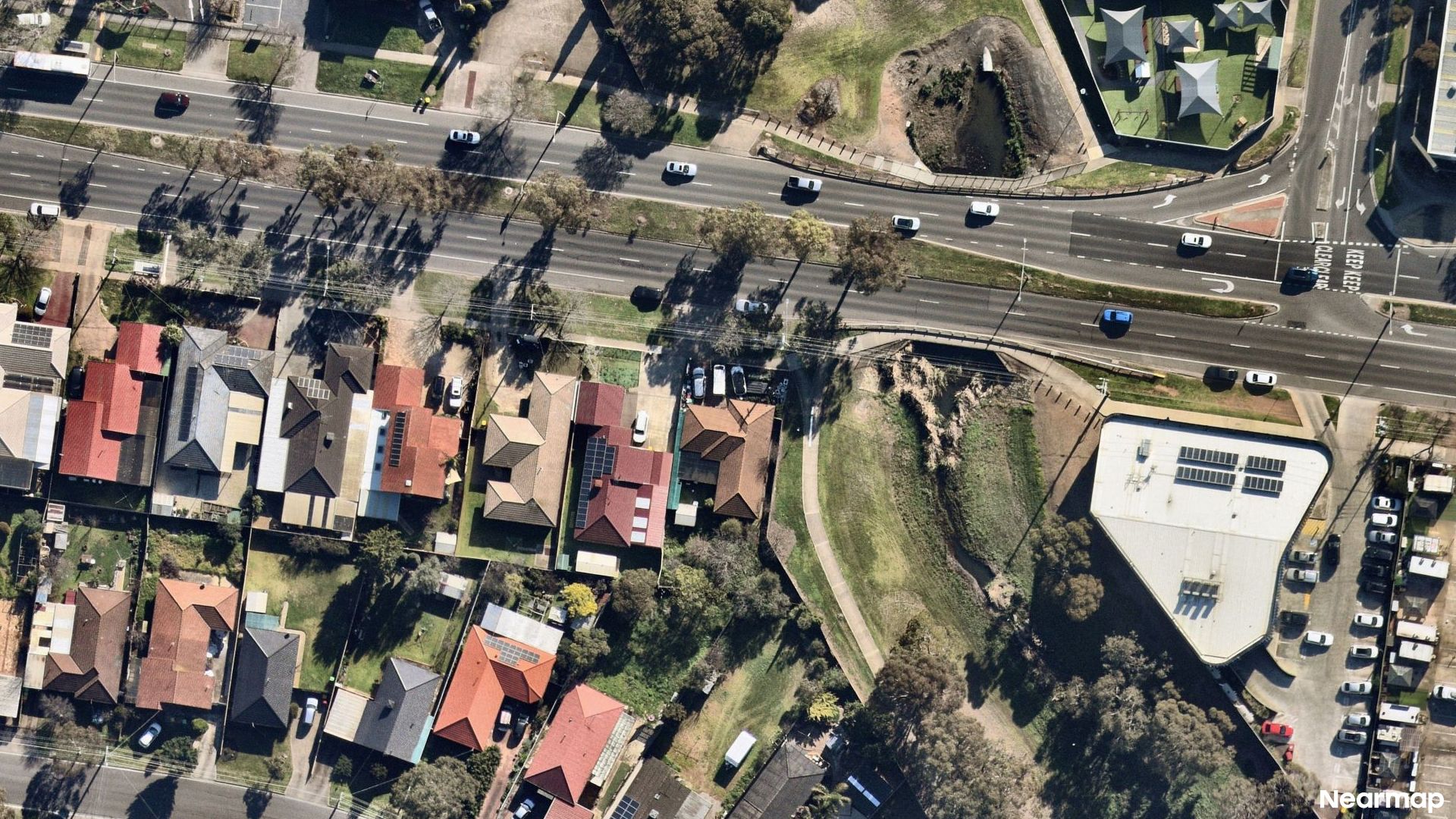 Vertical aerial view