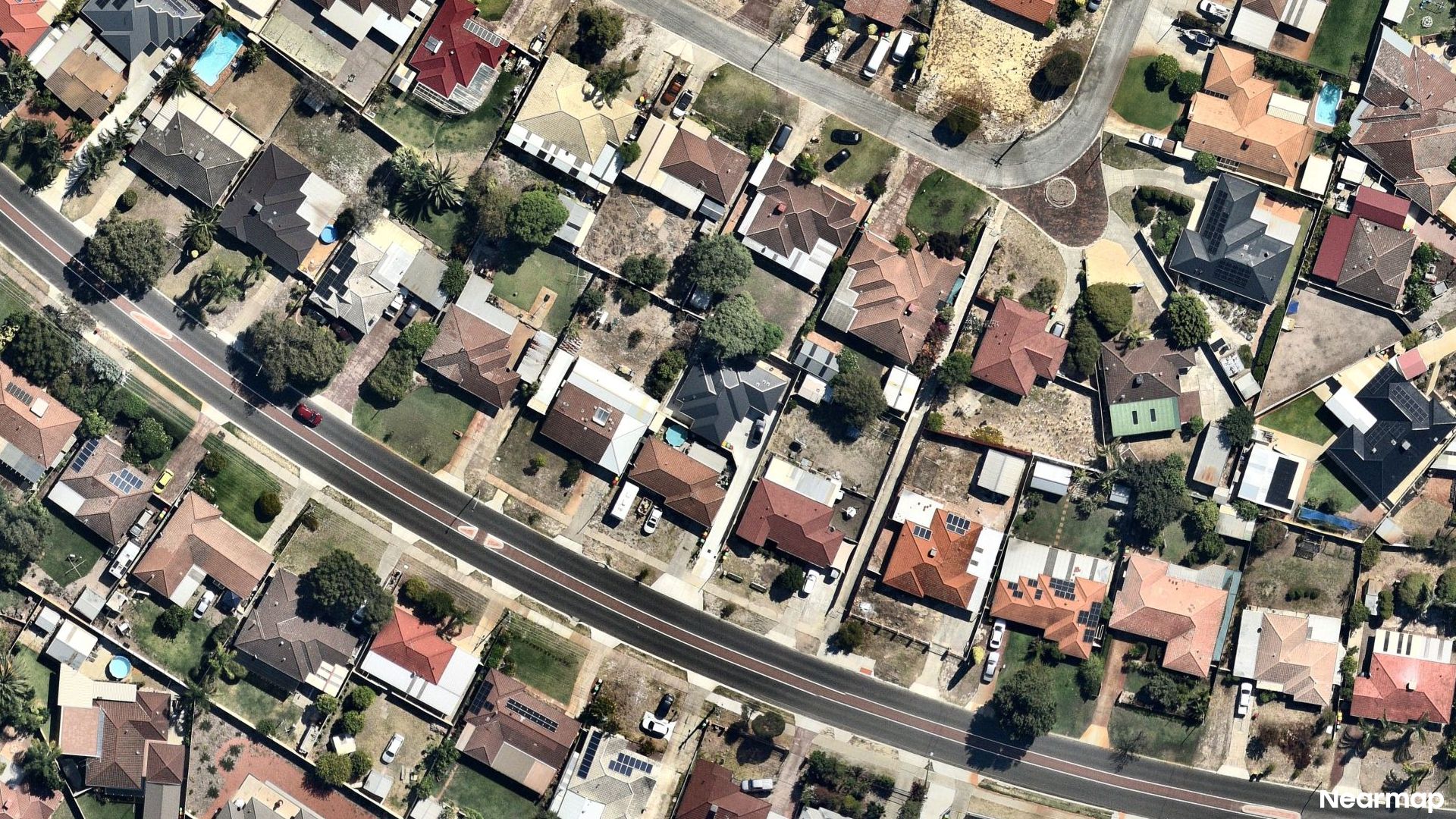 Vertical aerial view