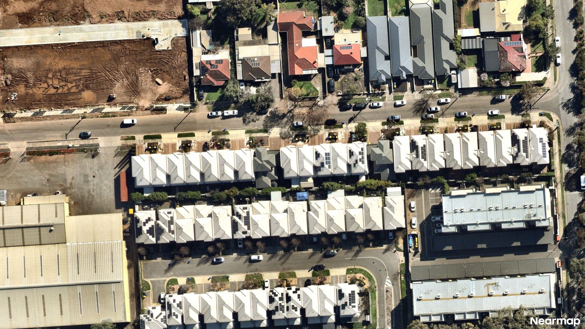Vertical aerial view